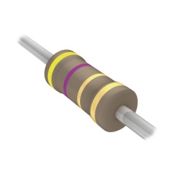 Syscom 4.7QBK-ND Resistencia Axial de Pelicula de Carbon de 4.7 Ohm 1/4 Watt 5%