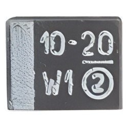 Syscom 74-593D20V10B Capacitor de Tantalio SMD 10 uFd 20 Volt.