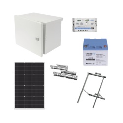 Syscom KITPVCCTVSE Kit de Alimentacion PV para CCTV 12 Vcc Hasta Maximo 14 Watts para Camara y Enlace