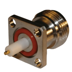 SYSCOM PARTS 82-6095-RFX Conector N Hembra montaje con 4 perforaciones a 18 mm