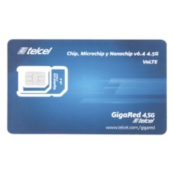 Syscom SIM6GBTELCEL SIM TELCEL 6 GB mensual para dispositivos moviles 3G/4G (Telcel) 1 ano de servicio (solo datos)