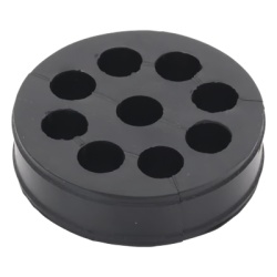 SYSCOM TOWERS CI912 Inserto de Caucho de 4" Con Nueve Orificios para Cable de 1/2 in