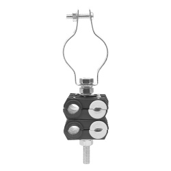 SYSCOM TOWERS KITST68MCLICK2 KIT de Dos Sujetadores de plastico para cuatro cables de 6 a 8 mm con todo y hardware de instalacion en tubos de 1 1/4 in