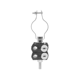 SYSCOM TOWERS KITST68MCLICK2 KIT de Dos Sujetadores de plastico para cuatro cables de 6 a 8 mm con todo y hardware de instalacion en tubos de 1 1/4 in