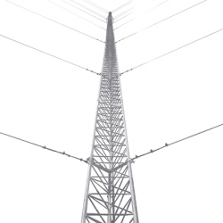 SYSCOM TOWERS KTZ-30E-030P Kit de Torre Arriostrada de Techo de 30 m con Tramo STZ30 Galvanizado Electrolitico (No incluye retenida).