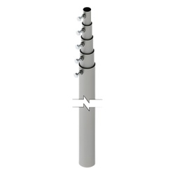 SYSCOM TOWERS SLM-15 Mastil telescopico de 15 m (49.2 ft) Compuesto por 5 Secciones Concentricas (requiere accesorios de instalacion)