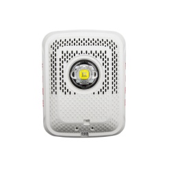 SYSTEM SENSOR SPSWLED Bocina con Lampara Estroboscopica Montaje en Pared Color Rojo Nuevo Diseno Moderno y Elegante y Menor Consumo de Corriente