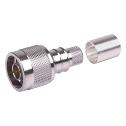 Times Microwave EZ-400-NM-KD Conector N Macho Plegable con Pin Cautivo para cables Tipo RG8