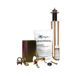 TOTAL GROUND KIT-MASTER-45AB Kit de tierra fisica modelo TG45AB con Electrodo Magnetoactivo capacidad: 45 AMP