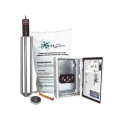 TOTAL GROUND TG-45K-AI Kit Antivandalico de puesta a tierra de 45 A con Electrodo Filtro Acoplador y Compuesto H2Ohm.