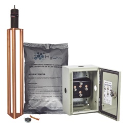 TOTAL GROUND TG-70K Kit de puesta a tierra de 70 A con Electrodo Filtro Acoplador y Compuesto H2Ohm.