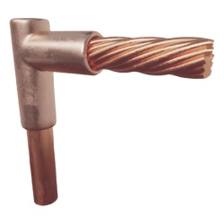 TOTAL GROUND TGM-CTV-5/8R-4 Molde para Soldadura Exotermica Tipo L tope varilla 5/8 In a Cable 4 Awg