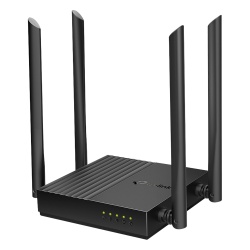 TP-LINK ARCHERC64 Router Inalambrico AC 1200 / Doble Banda MU-MIMO / 1 puerto WAN 10/100/1000 Mbps / 4 puertos LAN 10/100/1000 Mbps / Compatible con EasyMesh / Administracion Web o App Tether