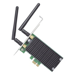 TP-LINK ARCHERT4E Adaptador PCI inalambrico doble banda AC 1200 Mbps / Antena de alta ganancia / Tecnologia MU-MUMO 2X2 / Soporte de perfil bajo y Altura completa