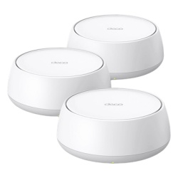 TP-LINK DECO-BE22-3PACK Kit Routers Inalambricos MESH Interior para Hogar / Doble Banda Wi-Fi 7 BE3600 Mbps / 2 Puerto 1 Gigabit WAN/LAN / 4 Antenas Internas / Operacion Multi-Link MLO / Administracio