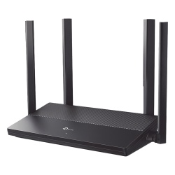 TP-LINK EX141 Router WiFi 6 AX 1500 Mbps / MU-MIMO 2X2 y OFDMA / 1 Puerto WAN Gigabit / 3 Puertos LAN Gigabit / Soporta IPV6 y TR-069 / 4 Antenas Beamforming / Seguridad WiFi WPA3