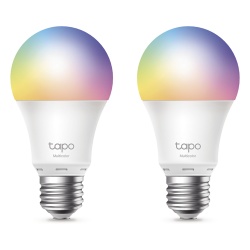 TP-LINK TAPOL530E2PACK KIT 2 Focos Smart Wi-Fi Multicolor / A60 E27 / 8.3 W 806 Lumenes / 220-240 V / 2.4 GHz / Control por Voz Alexa-Google / 8.7 W