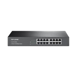 TP-LINK TL-SF1016DS Switch no administrable de 16 puertos 10/100 Mbps de escritorio y para montaje en rack