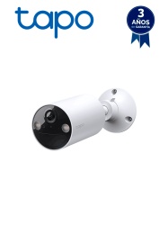 TP-LINK TPL0150026 TP-LINK TAPO C410 Camara de Seguridad Inteligente Exterior 3MP-2K Soporta Micro SD 512GB Vision nocturna color Identifica personas IP65. Soporta Tapo Care (Nube) Bateria con fun