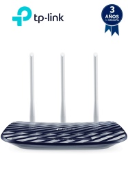 TP-LINK TPL3660009 TP-LINK Archer C20 - Ruteador WiFi AC 733Mbps con 1 puerto WAN RJ45 Fast Ethernet 4 puertos LAN RJ45 Fast Ethernet y 3 antenas fijas.