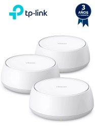 TP-LINK TPL3660060 TP-LINK DECO BE25(3-PACK)- Sistema Mesh WiFi 7 Wi-Fi 7 de Triple Banda de 3.6Gbps 2 puertos 2.5Gbps Multi-Link Operation (MLO) Proteccion con HomeShield AI-Roaming compat