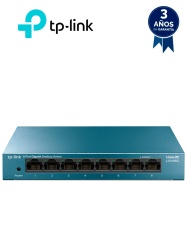 TP-LINK TPL3700006 TP-LINK LS108G - Switch de escritorio Gigabit de 8 puertos 10/100/1000Mbps y carcasa metalica.