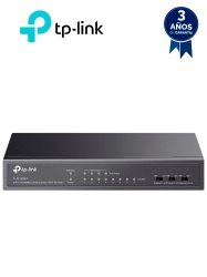 TP-LINK TPL3720007 TP-LINK TL-SF1008LP - Switch PoE no administrable con 8 puertos Fast Ethernet incluidos 4 puertos PoE AF. Ofrece un presupuesto PoE de hasta 41W y soporta modo extendido para conex