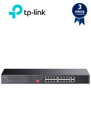 TP-LINK TPL3720012 TP-LINK TL-SG1218MP - Switch no administrable de 16 puertos 10/100/1000Mbps y PoE af/at con 2 puertos SFP hasta 250W.