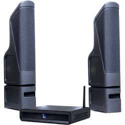 TRUAUDIO D2T/2TT10 Kit Sonido Exterior / Amplificador 2 Canales / Line Array 200W / HDMI eARC / Bluetooth 5.3 / IP56 / Cobertura 9.1 m (30 ft)