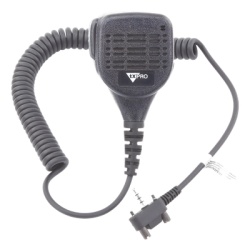 TX-309-V03 Micrófono-Bocina Portátil / IP55 / Cancelación de Ruido / Cable Kevlar / Jack 3.5 mm / Pinza 360°