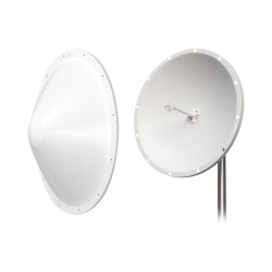 TX PRO KIT-TXP-28N-RD2 Kit de Antena y radomo ganancia de 28 dBi rango de frecuencia extendida (4.9 a 6.5 GHz) conectores N-Macho incluye jumper distancia de hasta 15 km