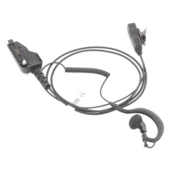 TX PRO TX-110N-K02 Micrófono-Audífono Profesional / Gancho Ergonómico / Cable con Resorte Reforzado / PTT de Solapa / Compatible con Radios NX Series - Img 2