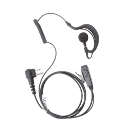 TX PRO TX-110N-M01 Micrófono-Audífono / Gancho Ajustable Tipo G / PTT de Solapa / Cable con Resorte / Conector 2 Pines / Compatible Motorola, Abell, Hytera - Img 2