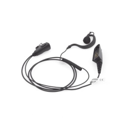 TX PRO TX-110N-M02 Micrófono-Audífono Profesional / Gancho Ajustable Tipo G / PTT de Solapa / Cable con Resorte / Compatible Motorola HT/GP Series - Img 3