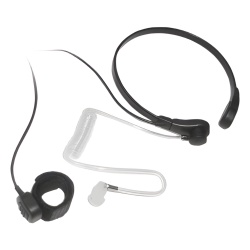 TX PRO TX-780-M09 Micrófono de Garganta / Cancelación de Ruido por Vibración / Tubo Acústico PU Grado Médico / PTT de Anillo Ajustable / Cable Kevlar Reforzado / Compatible Motorola MOTOTRBO y Matra