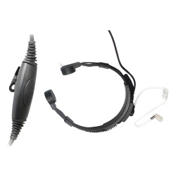 TX PRO TX-790-K01 Micrófono de garganta / Tubo acústico médico / Cancelación de ruido / Cable Kevlar / Compatible Kenwood NX/TK