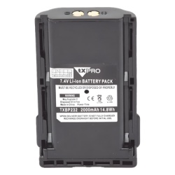 TX PRO TX-BP232 Batería Li-Ion para Radio / 2000 mAh / 7.4 V / Celda Japonesa / Contactos Dorados / IC-F14/24/33/43/3013/4013/3161/4161 - Img 2