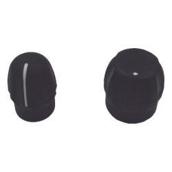 TXBEP450 Kit de Perillas de Repuesto / Volumen y Canal / Montaje a Presión / Plástico Negro