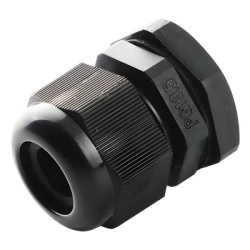 TXG-PG16-BK Conector Tipo Glándula / IP67 / Cable 10-14 mm / Rosca 22 mm (7/8') / Plástico Negro