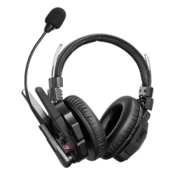 TXMAX1 Intercomunicador Inalámbrico Binaural / Cancelación de Ruido IA / Rango 500 m (1640 ft) / Bluetooth 5.0 / Batería 1050 mAh / Resistente a Salpicaduras