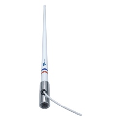 TXPROMARINE TX5101SYS/10M Antena Marina VHF / Fibra de Vidrio / Base Acero Inoxidable / 156-163 MHz / 6 dBi / Cable 10 m (32.8 ft) / PL-259 / Exterior