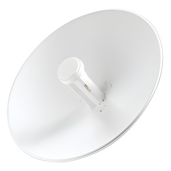UBIQUITI PBE-M5-300 Radio puente inalámbrico / 5 GHz / 150 Mbps / Antena plato 22 dBi / 10.7 x 10.7 x 10.1 pulgadas / PoE 24V