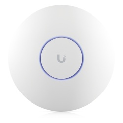 UBIQUITI U6-ENTERPRISE Punto de Acceso WiFi 6E Enterprise / Alta Densidad / Tri-Banda 2.4/5/6 GHz / MU-MIMO 4x4 / Puerto 2.5GbE PoE+ / 600+ Dispositivos / Cobertura 140 m² (1,500 ft²)