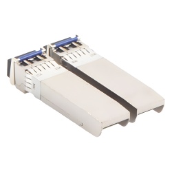UBIQUITI UACC-OM-SM-10G-D-2 Módulo SFP+ / 10 Gbps Full Duplex / Fibra Monomodo / Alcance 10 km (32,808 ft) / Conector LC Dúplex / Paquete de 2 Piezas