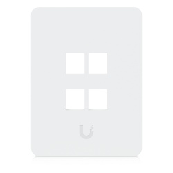 UBIQUITI UACC-WP-KEYSTONE-V-4P Placa Keystone / 4 Puertos / Superficie Pintable / Montaje 1-Gang / Paquete 4 Piezas