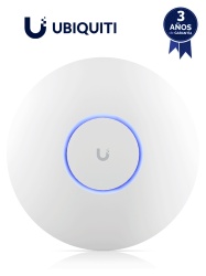 UBIQUITI UBI4220006 UBIQUITI U7-PRO- AP WIFI 7 con frecuencia de 6GHZ libre de interferencia Montaje en techo 1 Puerto RJ45 de 2.5 GbE 5765 Mbps en 6Ghz Alimentacion por POE 802.3at 300 usua