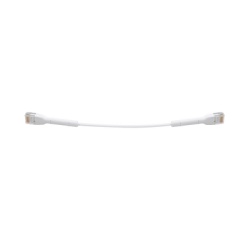 UBIQUITI UC-PATCH-RJ45 UniFi Ethernet Patch Cable Cat6 de 22 cm (8.66 pulgadas) Color Blanco