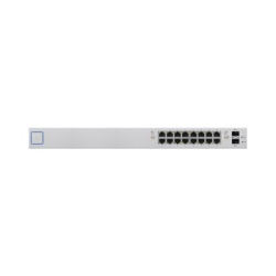 UBIQUITI US-16-150W Switch UniFi administrable de 18 puertos (16 Gibabit PoE+ 802.3at/af y pasivo 24V + 2 SFP) 150 Watts