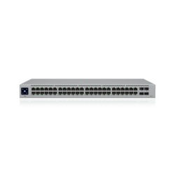 UBIQUITI USW-48 Switch Administrable Layer 2 / 48 Puertos GbE / 4 Puertos SFP 1 Gbps / Fanless / 104 Gbps / Pantalla Táctil 1.3'