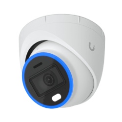 UBIQUITI UVC-AI-TURRET-W Cámara IP Turret / 4K 8 Megapixel / Ángulo Ultra-Ancho 109.9° / IR 40 m (131.2 ft) / AI Reconocimiento Facial y de Matrículas / LED Visión Nocturna a Color / Audio Bidireccional / IP66 IK08 / PoE+